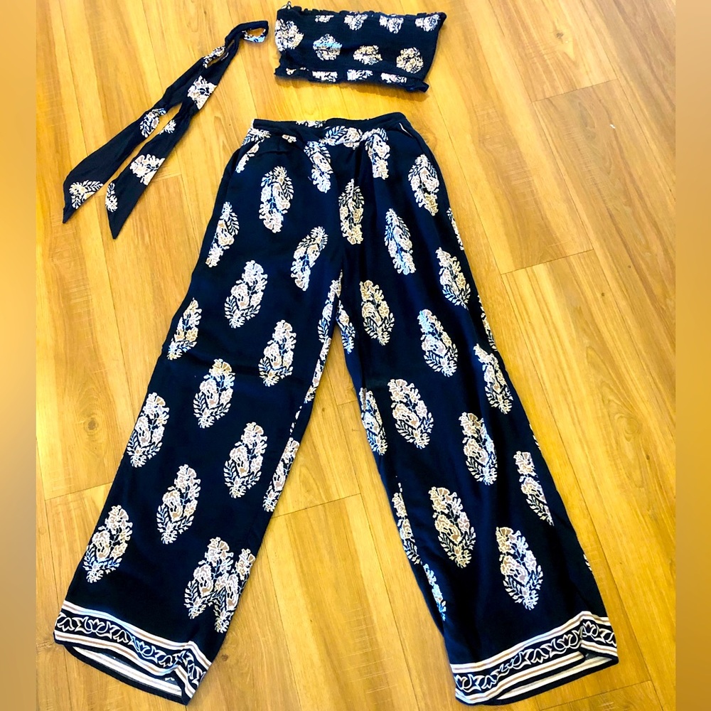 Dress Day on Island Time 2 Piece from Bella and Bloom in Navy/White Size S NWT!